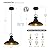 Haolaike Black Farmhouse Pendant Light,Blacks Pendant Lighting for Kitchen Island,Matte Black Hanging Lighting Fixture Over Sink for Dinning Room Bedroom Hallway,3 Packs