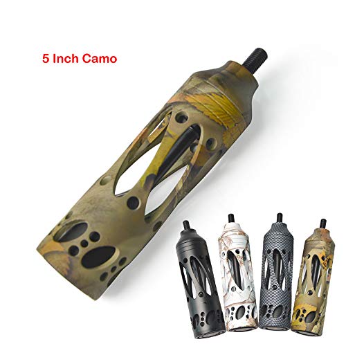 Sharrow Archery Aluminum Bow Stabilizer Vibration Reduction 3 Inch 5 Inch 8 Inch 11 Inch Cnc Machined Hunting Bow Stabilizer Damping For Compound Recurve Bow Accessories (Camo, 8 Inch) #TOP3