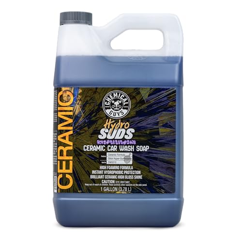 Image of Chemical Guys HydroSuds Ceramic SiO2 Shine High Foaming Car Wash Soap, Works with Foam Cannons, Foam Guns, and Bucket Washes, Berry Scent, Safe for Cars, Trucks, and RVs - 1 Gallon