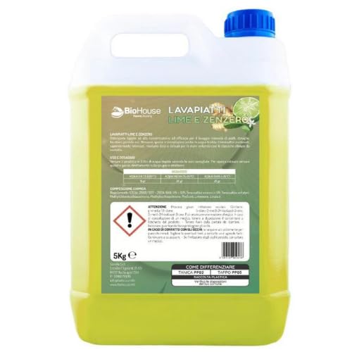 Detersivo Lavastoviglie Al Lime E Zenzero 5 Litri Deterisvo Piatti Sgrassante (4)