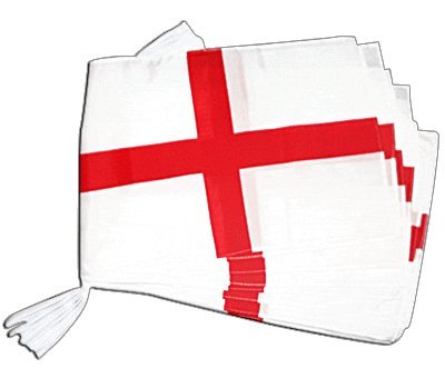 Guirlande de pavillons Angleterre Saint-Georges géante pour grand espace