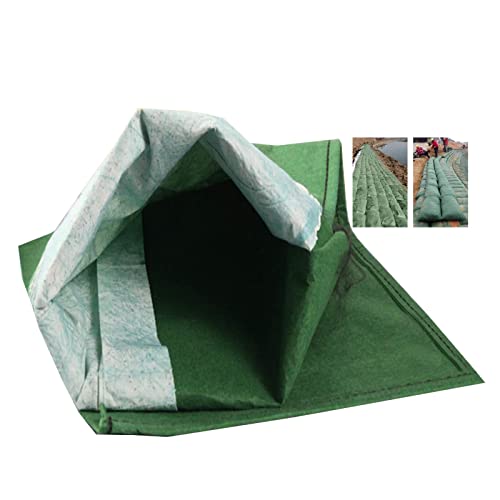 Bolsas de inundación, 100 Paquetes Bolsa Ecológica Sacos De Arena De Barrera Sacos De Arena De Barrera For Protección De Laderas De Carreteras, Personalizable ( Color : Verde , Tamaño : 40x80cm ) Cover