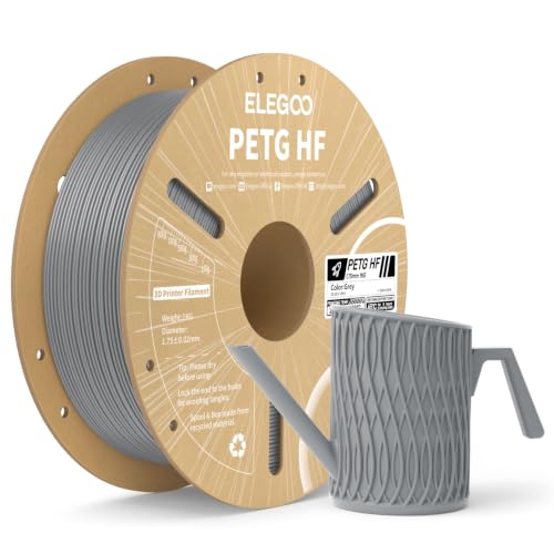 ELEGOO PETG HF 3D Printer Filament 1.75mm Grey 1KG
