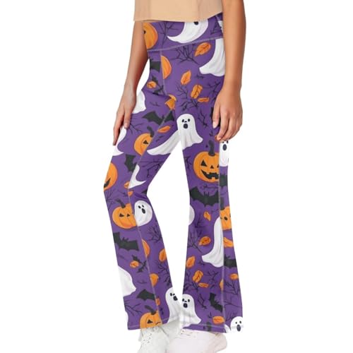 Girls Flare Leggings School to Soccer Practice Stretch High Waisted Comfort Active Sport Dance Yoga Pants3