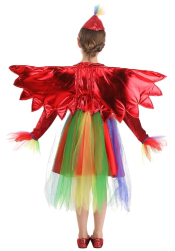 Vestido de Disfraz de Loro Tropical para Niñas miniatura 5