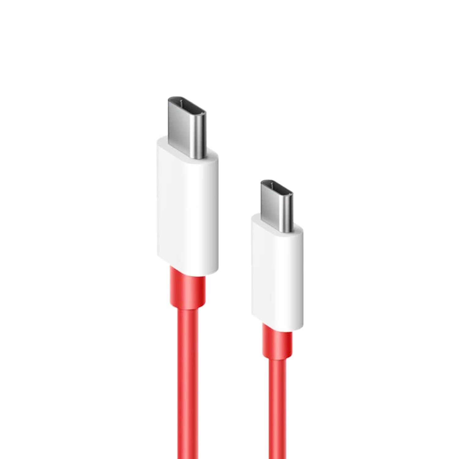 VMT 65W Dash Warp Charge Cable 6.5A USB Type-C to C PD Fast Charging, Compatible with OnePlus 8T, 9 Pro, Nord & All Type-C Devices (1 Meter, Red)