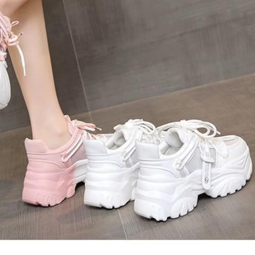 Chunky Platform Sneakers for Women, Thick Sole Lightweight Walking Shoes, Summer Casual Style4