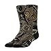 100% BLUE COLLAR Fashion Soft Socks Dress Decor Socks Sports Running Socks For Women Men Paisley Gold Black Socks