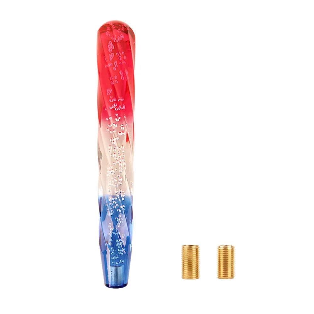 HYASDBWE 10 15 20 25 30cm Car Crystal Resin Bubble Gear Shift Knob AT MT Auto Manual Stick Gear Shifter Stick Lever Gear Shifter Parts(Blue,30cm)