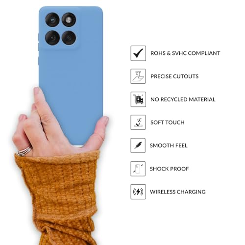 Image of SPRIG Compatible with Motorola Edge 60 Fusion 5G Phone TPEE Cover Premium Back Cover Drop Tested Shock Proof Mobile Case for Men, Women, Boys and Girls with Camera Protection (Sky Blue)
