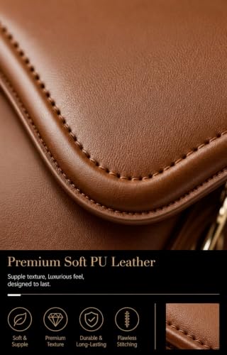 Image of Amszke Shoulder Bag for Women Y2K Crossbody Purse PU Leather Underarm Handbag 2 Adjustable Strap for Daily Commute Travel