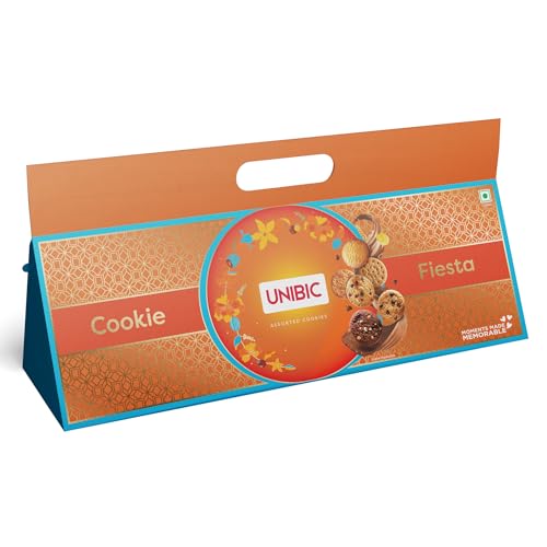 Image of Unibic Cookie Fiesta, Gift Hamper for Festivals, Sweet Gourmet Delicacies, Corporate Gifting for Employees, Friends and Family,Assorted,500 Gm