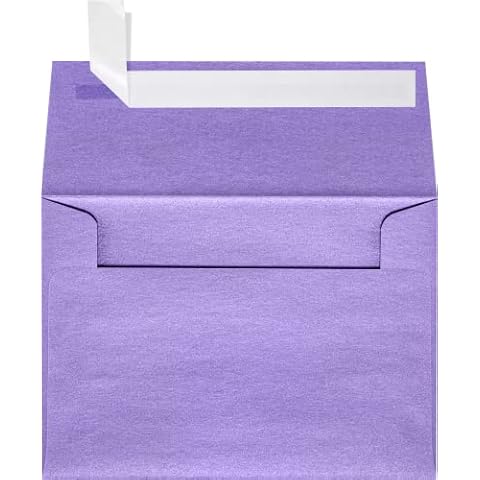 Envelopes Store 4 Bar A1 Invitation Envelopes | Peel & Press | 3 5/8" x 5 1/8" | Amethyst Metallic | 80lb. Text | 50 Qty Cover