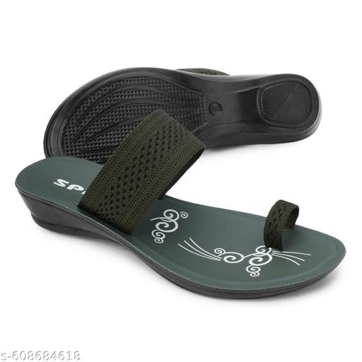 Image of Women's Stylish Solid Colour Flip Flop Slippers Comfortable,Lightweight,Versatile Styling Sl378