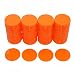 Smartdealspro Set of 100 25MM/1 Inch Opaque Plastic Learning Counting Counters Poker Chips with Storage Box (Orange Red)