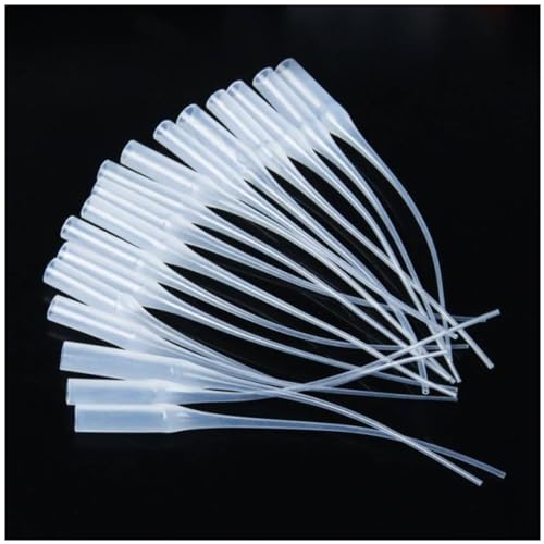 Naisfei 300 piezas de micropuntas de pegamento, micropuntas de extensión de plástico, aplicador de precisión de extensor de pegamento, Micro Puntas Aplicador para Dispensadores de Adhesivo