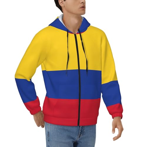 Sweat à capuche homme Colombie zippé pour se protéger du froid