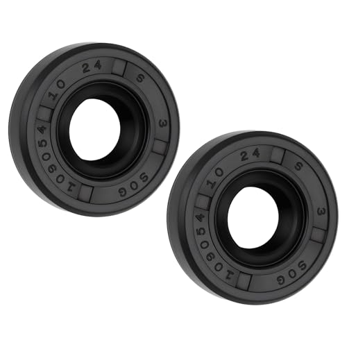 YINETTECH Wasserpumpen-Wellendichtring, 10 x 24 x 6 mm, kompatibel mit KTM 450 EXC EU 2009–2011, 2 Stück