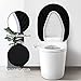 AZHCHKE Toilet Lid Cover and Toilet Tank Lid Cover, Bathroom Toilet Lid Seat Cover Set, Stretch Washable Spandex Fabric Toilet Protector Cover, Fits Most Toilet Tanks & Lids