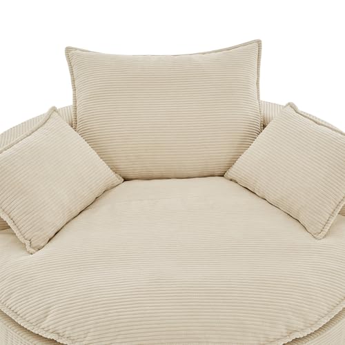Sillón Plegable Beige miniatura 5