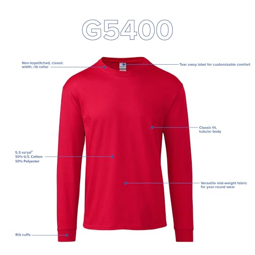 Image of Cotton 6 oz. Long-Sleeve T-Shirt (G240)