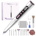 Denabuty Cordless Electric Nail Drill Machine, 13 in 1 Nail File Kit 35000RPM Professional Portable Rechargeable E File for Acrylic Polish Gel Removal Manicure Pedicure Set with 5 Speeds DN-2402