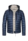 MILESTONE Herren Daunenjacke Steppjacke Übergangsjacke Tyson blau - 56