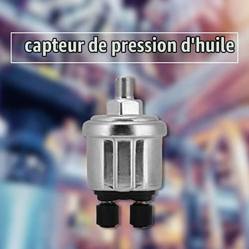 Capteur de Pression D'huile, 0 à 10 Bars 1/8 NPT Unité D'envoi de Pression D'huile Double Tête Paramètre VDO Pressostat D'huile
