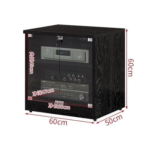 Meuble multimédia blanc 2 niveaux pour équipement audio Hi-Fi - 4