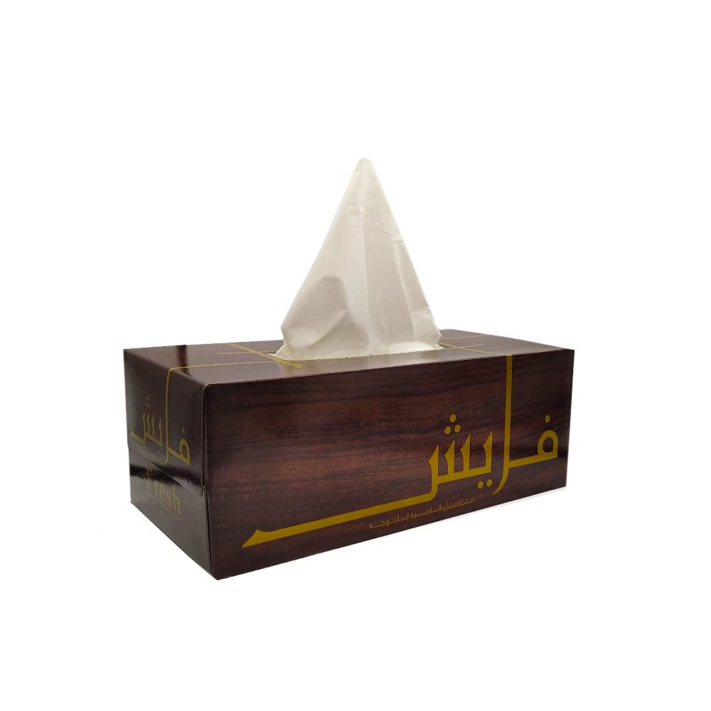 SNH Packing Fresh Facial Tissue Golden150 x 2 Ply Sheets - Premium Tissue, Ultra Soft, Comfort, Daily Care, White Tissue - Pack Of 5. (30 Boxes)