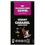 Colombian Brew Creamy Caramel Instant-Kaffeepulver, kein Zucker, vegan, 50 g