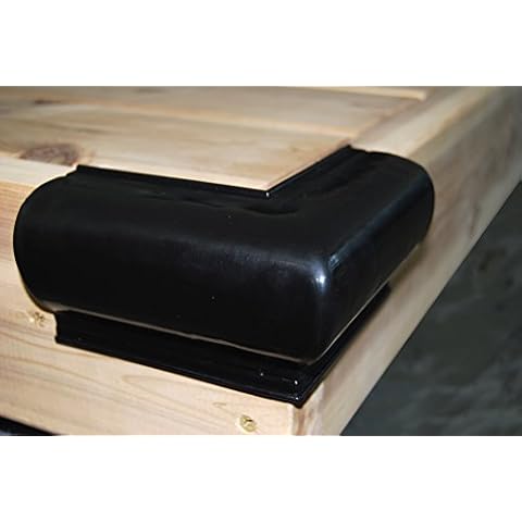Dock Edge + Prodock Corner Outside Premium Profile Heavy Slant P Dock Guard, Black, (DE1054BF) Cover