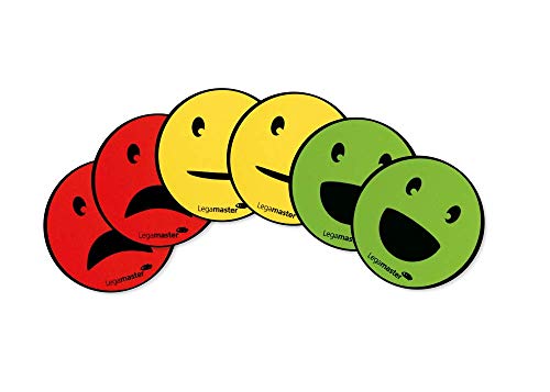 Legamaster Symbol Magnet Magnetic Emoticon Symbol 50mm Assorted Assorted red