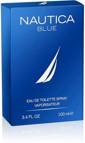 Image of Nautica Blue Eau de Toilette for Men | Long Lasting Fresh Aquatic Woody Cologne | Musk, Sandalwood, Basil, Pineapple & Jasmine | Energetic Marine Masculine Fragrance Spray | Everyday Day Wear Mens Perfume | Ocean Inspired Gift for Him | 100ml