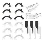 7 Pairs Nose Shaper Nose Lifter Noses Clips, Invisible Painless Noses Lift Insert Correction Beauty Tool Set, (Black + White, Transparent Double Head + Single Head)