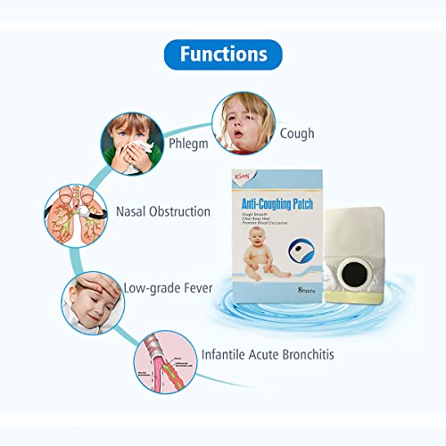 ifory 8 Count Cough Relief Patch for Kids and Adults, New Way Cough Suppressant, Organic Treatment for Cough - in Place of Cough Drops, Cough Syrups, and Cough Medicines