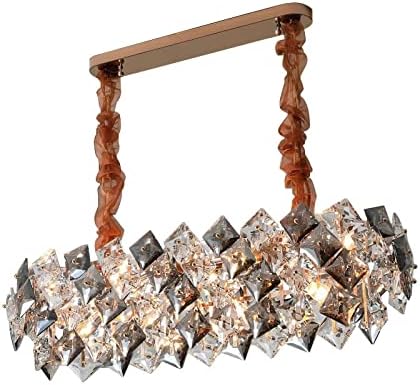 Generic Nordic Luxury Chandelier Square Crystal Chandelier Living Room Home Decoration Lamp Modern Atmosphere Bedroom Lamp photo 3