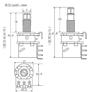 FLEOR A500K Push Pull Control Pot Potentiomètre Cône Audio Longue Tige Moletée Fendue 18-22mm pour Guitare Basse Volume… - Les Beatles, Paul McCartney, John Lennon, RIngo Starr, George Harrison FLEOR A500K Push Pull Control Pot Potentiomètre Cône Audio Longue Tige Moletée Fendue 18-22mm pour Guitare Basse Volume… – Image 7