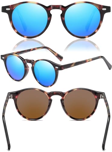 Polarized Sunglasses Womens Mens Round Classic Vintage Style Summer Travel For Driving Fishing Sun Glasses3