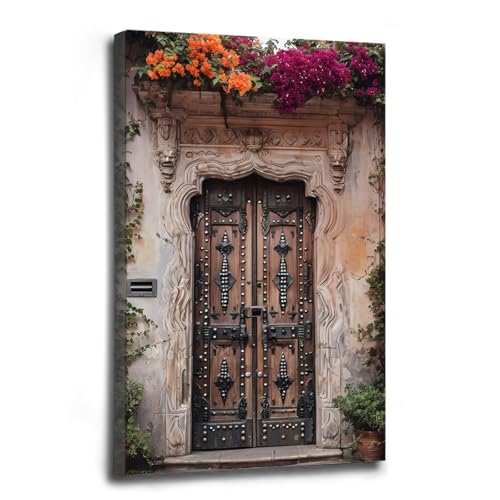 Set of 3-3 Mexican Wall Art Colorful Mexican Doors Painting