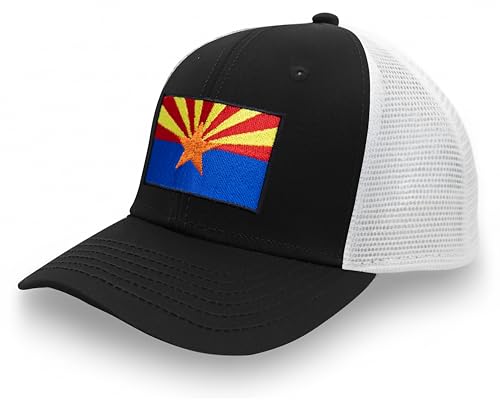 Image of International Tie State Hat for Men and Women, Adjustable Snapback Trucker Baseball Cap with Embroidered Patch