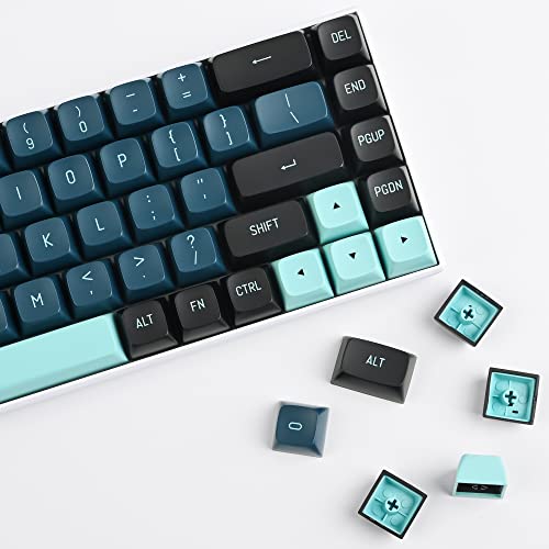 Image of Guffercty kred Custom Keycaps CSA Profile 160 Keys Keycaps ABS Double-Shot with ANSI Layout & ISO Layout Kit for Cherry MX Gateron Kailh TTC Holy Panda Switches (Monster)