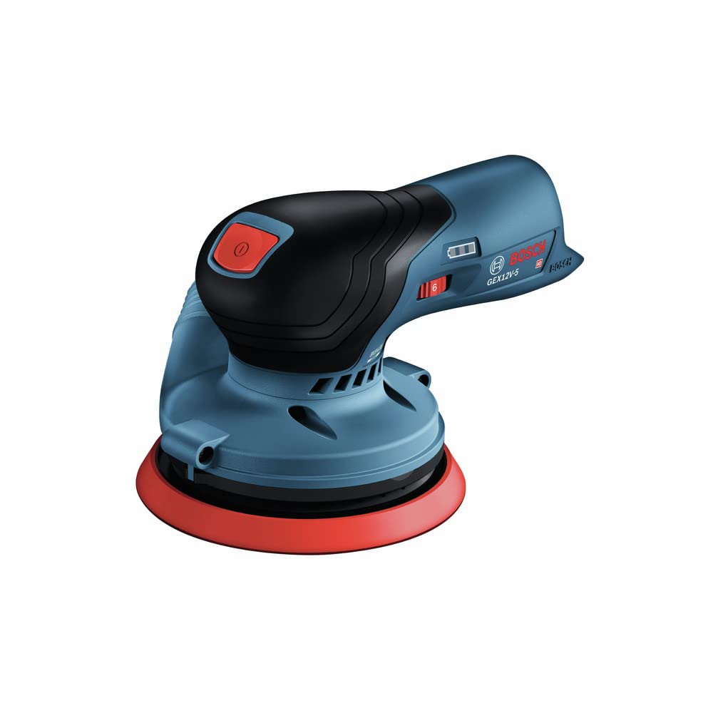 Bosch GEX12V-5N-RT 12V Max Brushless Lithium-Ion 5 in. Cordless Random Orbit Sander (Tool Only) (Renewed)