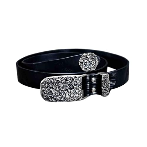 Ceinture cowboy en cuir à rayures pour sublimer vos robes et jeans au quotidien