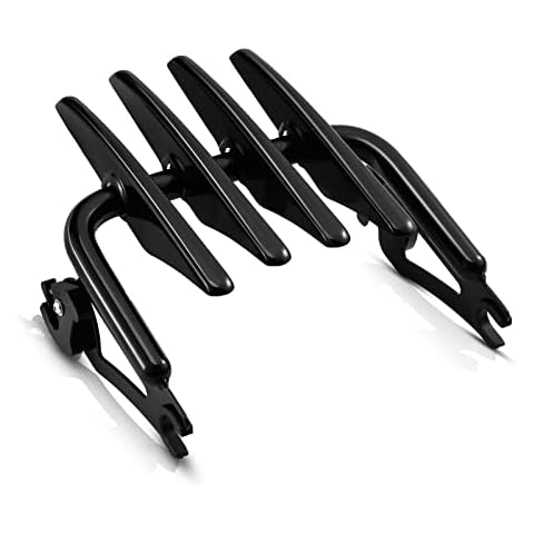 Eumti Stealth Mounting Luggage Rack Detachable Motorcycle Trunk Rack Black Compatible with Harley Touring CVO Road Glide Road King Electra Glide Street Glide Ultra Limited FLHTK 2009-2024 Cover