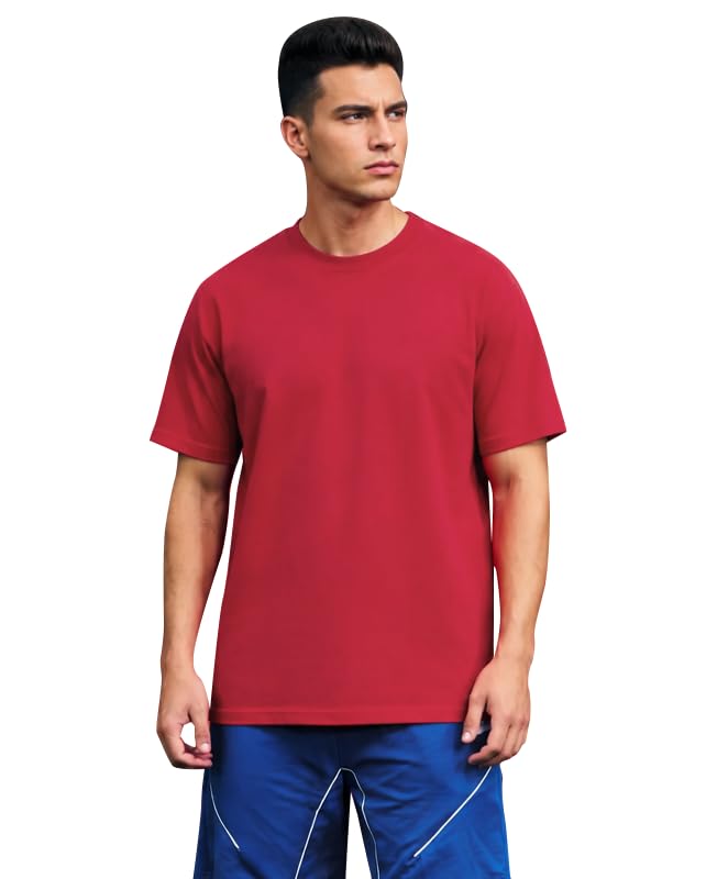 Image of Sleepynuts Men's Everyday Wear Crew Neck Regular Fit T-Shirt | Half Sleeve Solid Plain Casual T-Shirt for Men | Soft Breathable Fabric |