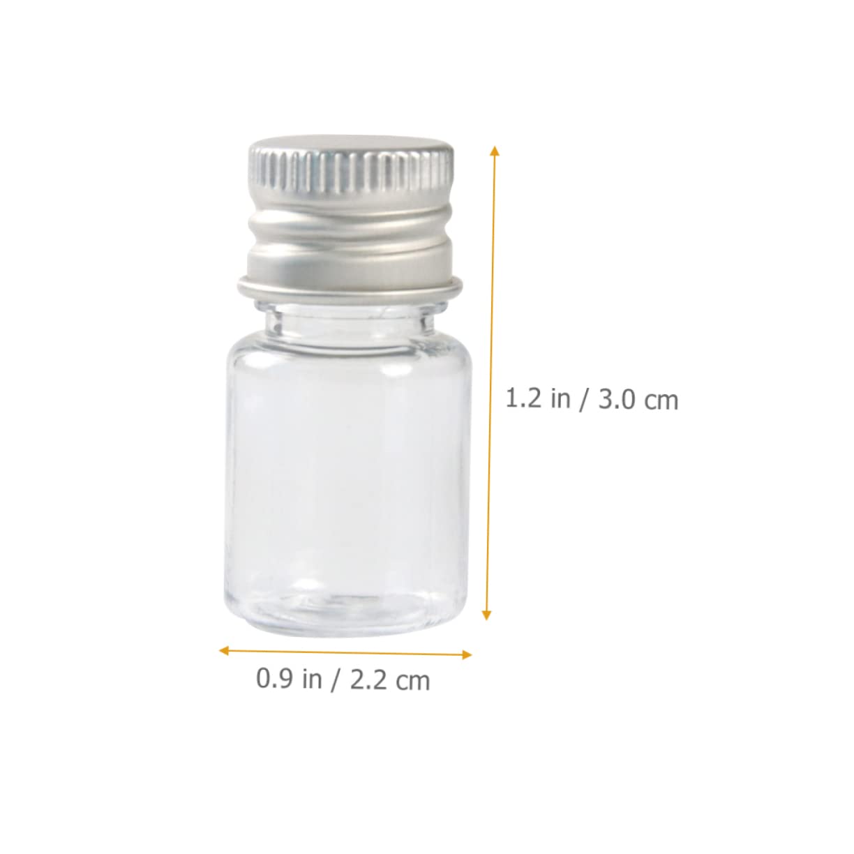 Homoyoyo 12 Pack 5ml Glass Cylinder Reagent Bottles Liquid Seal Lab Sample Containers for Chemistry