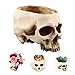 Produktbild Schädel Halloween Harz Totenkopf Aschenbecher Gothic Deko Figuren Skull, Multifunktionale Totenköpfe Dekoration Blumentopf Süßigkeit Schüssel