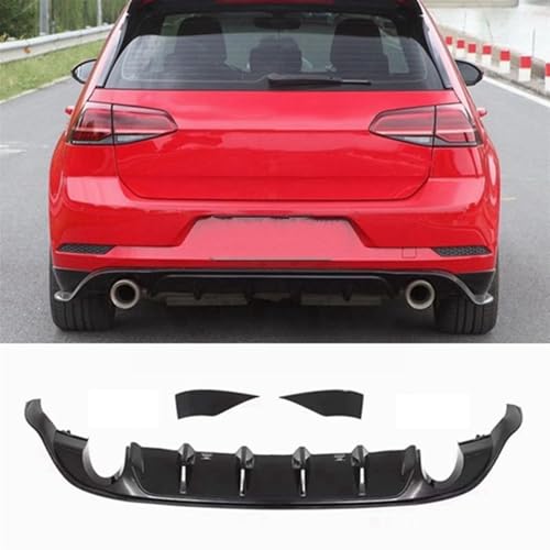 Diffuseur arrière de course noir pour VW Golf 7.5 GTI TCR - 3