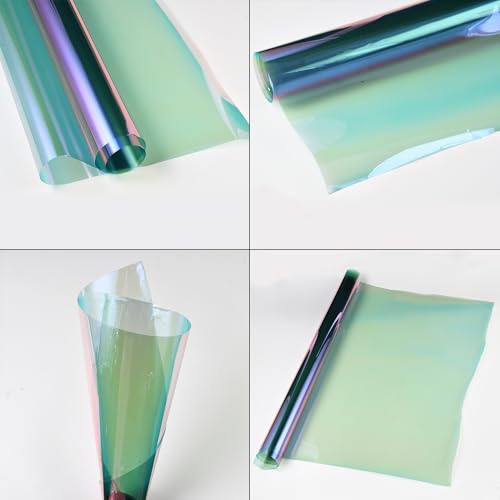 Image of Chameleon Dreamy Purple Windshield Tint 65% VLT Car Front Window Tint Colorful Purple Blue Color Change Effect Car Window Solar Protection Film, 29.52 inch x 118.11 inch
